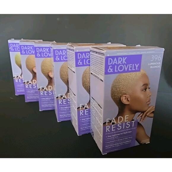 (lot of 6)Dark & Lovely 396 Luminous Blonde Hair Color Lightener Application Kit - Picture 1 of 7